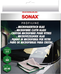 Sonax Profiline Πανιά Μικροϊνών Καθαρισμού 300gsm Γκρι 40x40cm 3τμχ