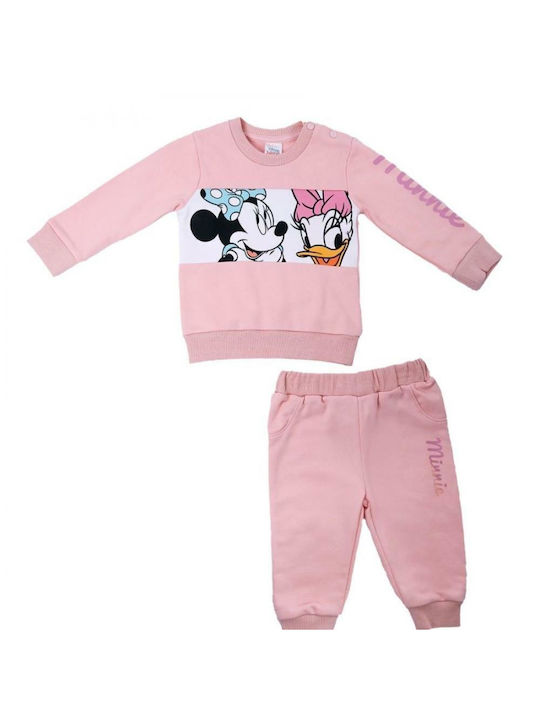 Disney Copilăresc Set de pantaloni de trening Roz 2buc MINNIE