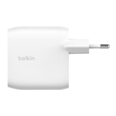 Belkin Charger Without Cable with 2 USB-C Ports 30W Power Delivery Whites (BoostCharge Pro)