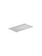 Inart Διακοσμητική Πιατέλα Μεταλλική Ασημί 31x18x2εκ.