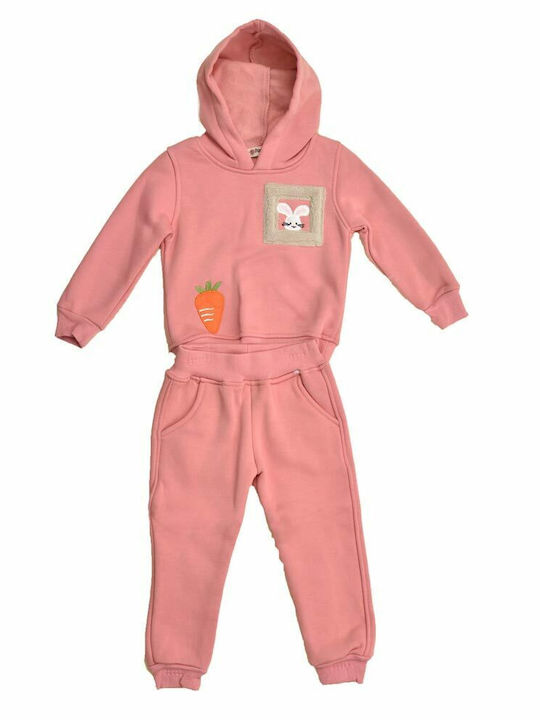 Potre Kinder Sweatpants Set - Jogginganzug Rosa 2Stück