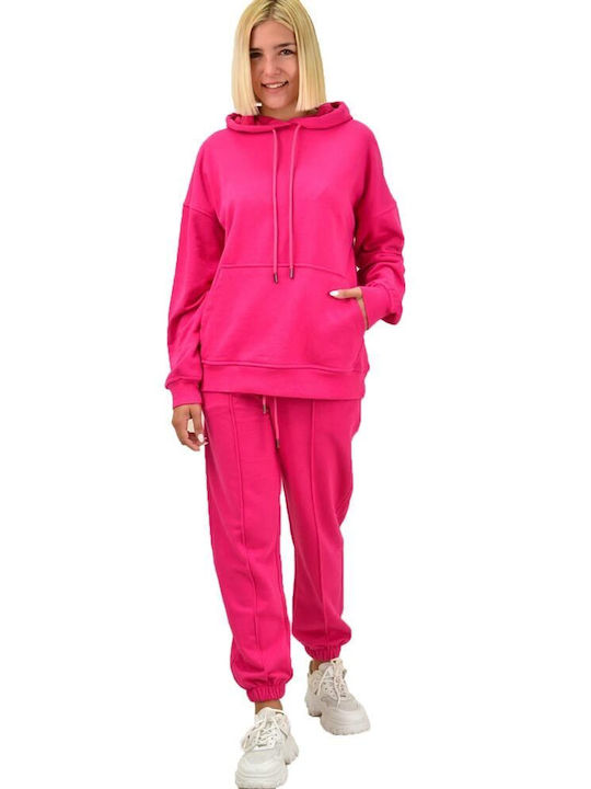 Potre Damen-Sweatpants-Set Fuchsie