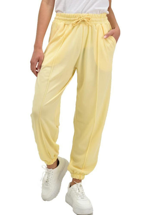 Potre Women's Jogger Sweatpants Yellow