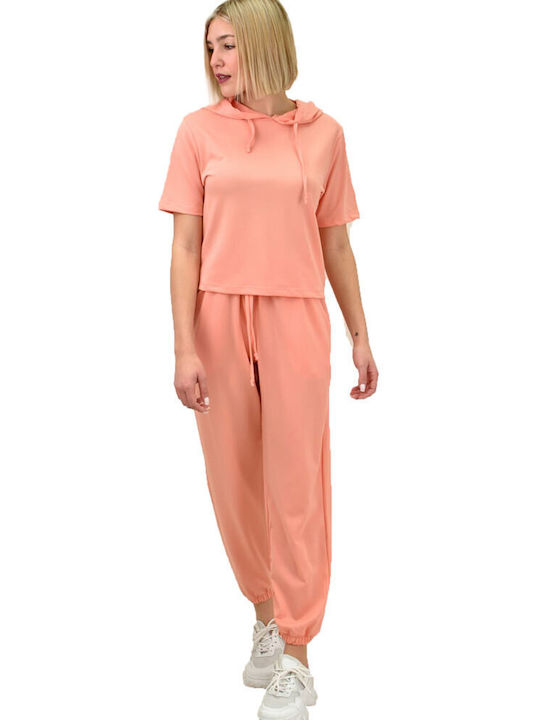 Potre Damen-Sweatpants-Set Rosa