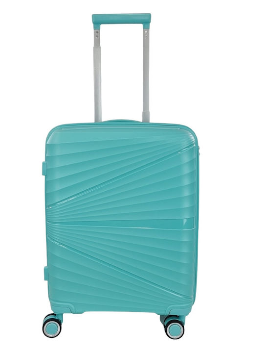 Ormi ESH8004 Βαλίτσα Ταξιδίου Καμπίνας Σκληρή Aqua με 4 Ρόδες Ύψους 55εκ.