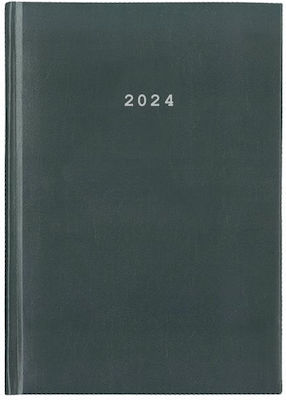 Next Ημερήσια Ατζέντα 2024 Basic Γκρι 17x25cm