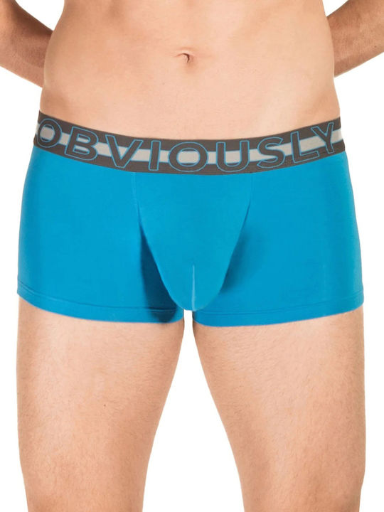 Obviously Apparel Herren Boxershorts Blau 1Packung