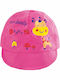 Aria Παιδικό Καπέλο Jockey Υφασμάτινο Ροζ