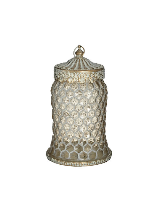 Inart Decorative Lamp Lattern LED Gold