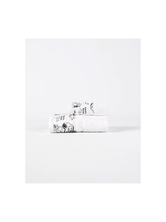 Linea Interiors Set Babyhandtücher 2 Stück Schwarz Gewicht 500gr/m²