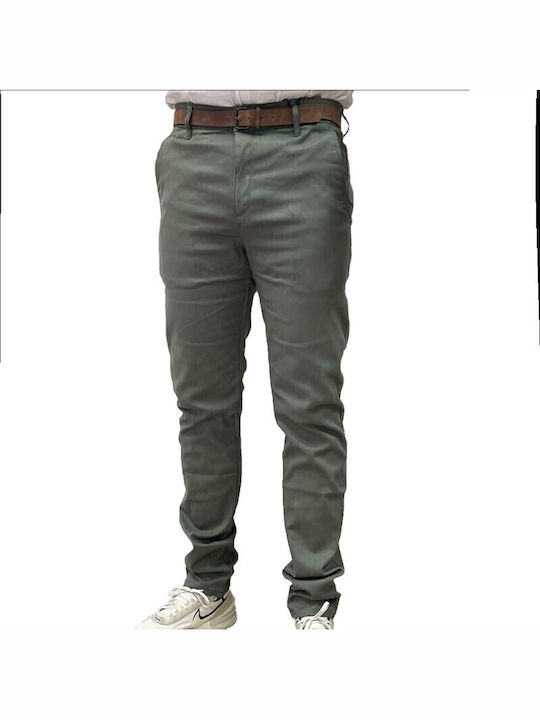 Dors Ανδρικό Παντελόνι Chino Χακί