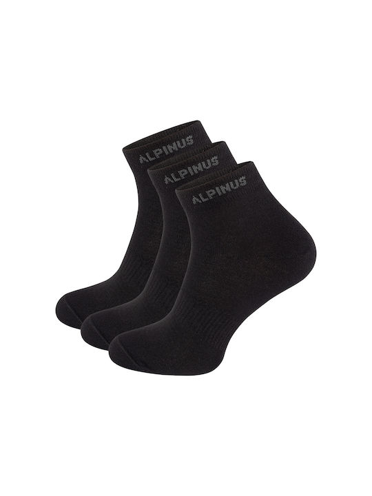 Alpinus Puyo Αθλητικές Κάλτσες Μαύρες 3 Ζεύγη