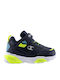 Wave Παιδικά Sneakers με Σκρατς Navy Μπλε
