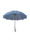 Tradesor Regenschirm mit Gehstock Hellblau