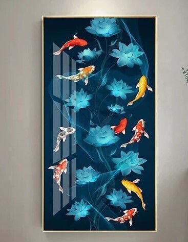Etoile Gemälde Metallisch 30x60cm