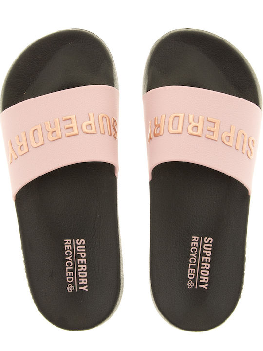 Superdry W D3 OVIN CODE LOGO VEGAN POOL Slides ...