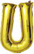 Ballon Folie Buchstabe Gold 40cm