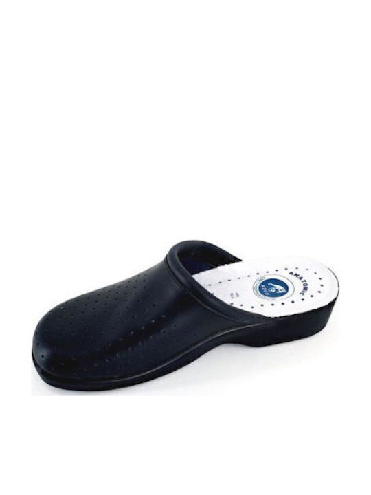 Adco Damen Clogs Schwarz