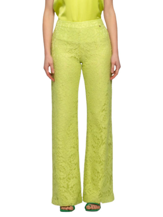 kocca Women's Fabric Trousers Yellow