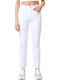 Women's Jean Trousers in Tapered Line White