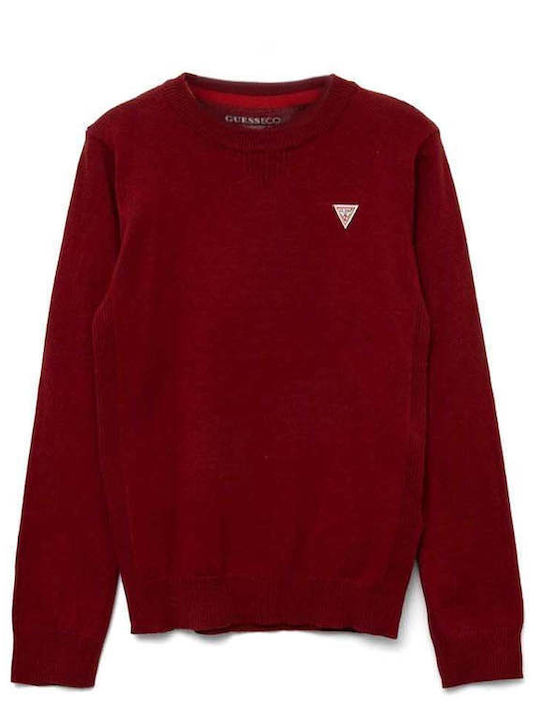 Guess Kids Sweater Long Sleeve Burgundy