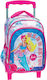 Gim Barbie Mermaid Schulranzen Trolley Kindergarten in Rosa Farbe