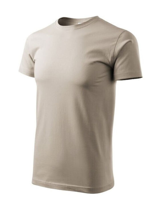Malfini Ανδρικό Διαφημιστικό T-shirt Κοντομάνικο σε Καφέ Χρώμα