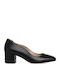 Leather Black Heels