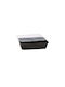 Disposable Plastic Tableware 1000ml Black