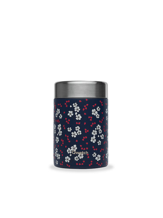 Qwetch Δοχείο Φαγητού Inox Θερμός Μπλε 600ml