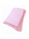 Dimcol Blanket Cot Velvet Baby Pink 110x140cm.