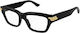 Bottega Veneta Women's Acetate Prescription Eyeglass Frame Black BV1190O 001