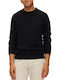 Selected Herren Langarm-Pullover Schwarz