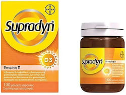 Bayer Supradyn Βιταμίνη D Βιταμίνη για Ανοσοποιητικό 1600iu Energy 100 μαλακές κάψουλες
