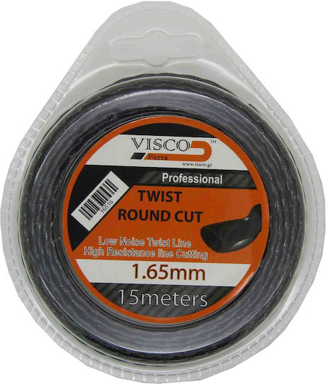 Visco Parts 16516 Μεσινέζα Στρογγυλή Στριφτή Μήκους 15m και Πάχους 1.65mm