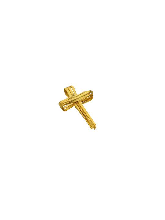 Origami Herren Gold Kreuz 14K