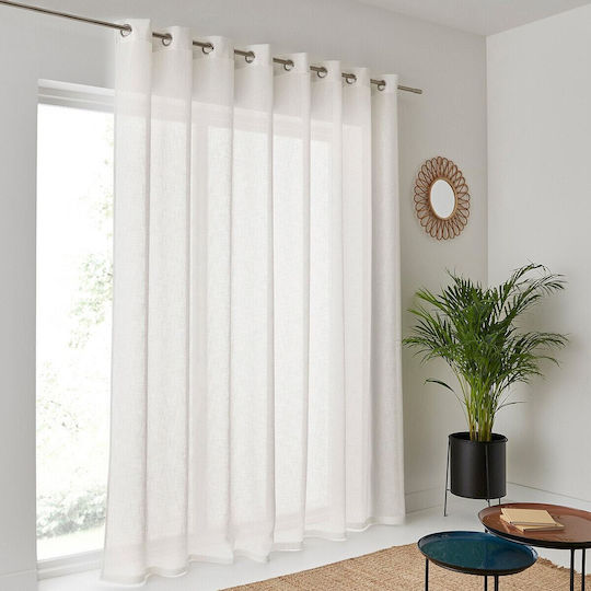 La Redoute Interieurs Fenstervorhang mit Grommets Beige 250x140cm