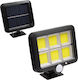 Proiector Solar LED Etanș 35W Alb Rece 6000K Cu Senzor De Mișcare Și Fotocelul IP65