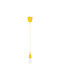 GloboStar Cablito Pendant Light Yellow with Socket E27 4x110cm