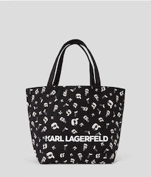 Karl Lagerfeld Γυναικεία Τσάντα Χειρός Μαύρη