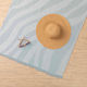 Borea Zebra Beach Towel Pareo Light Blue with F...