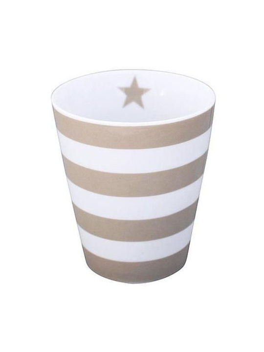 LATTE MUG - STRIPES TAUPE