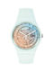 Swatch Bioceramic Uhr mit Blau Kautschukarmband