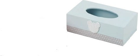 Country Casa Suport pentru șervețele Lemn Albastru 26x8x15cm AG221B