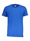 Gian Marco Venturi T-shirt Bărbătesc cu Mânecă Scurtă Albastru