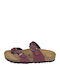 Women's Flat Sandals Anatomic in Burgundy Color