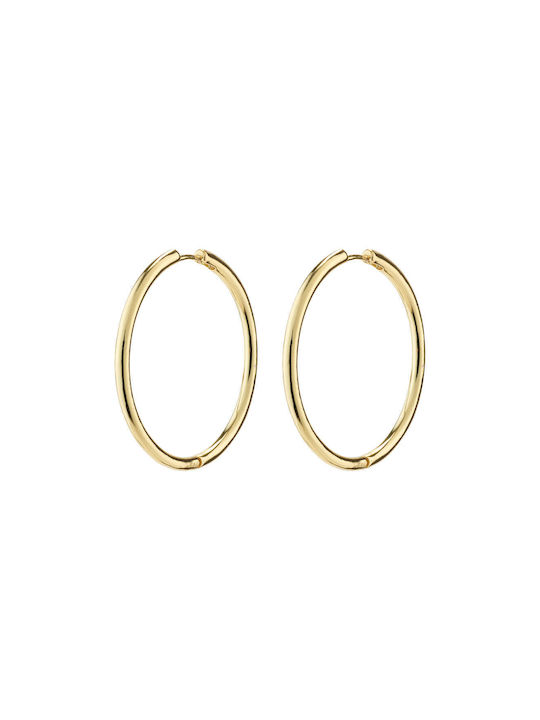 Pilgrim Earrings Hoops Gold Plated