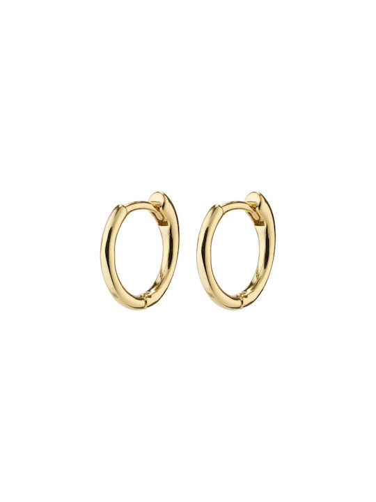 Pilgrim Earrings Hoops Gold Plated