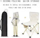 Chair Beach White 38x42x72cm