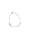 Mentzos Kids Bracelet Chain from Gold 9K with Evil Eye